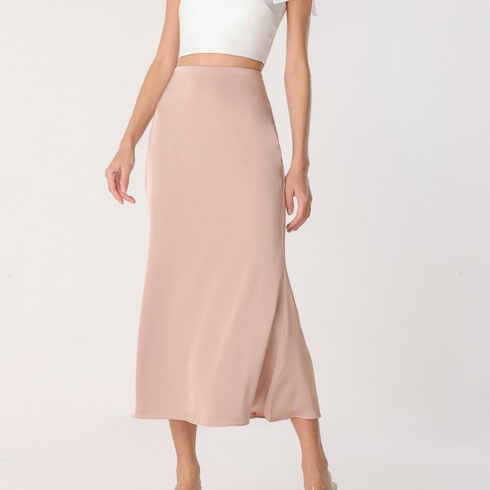 LOVET Georgina satin skirt XS
